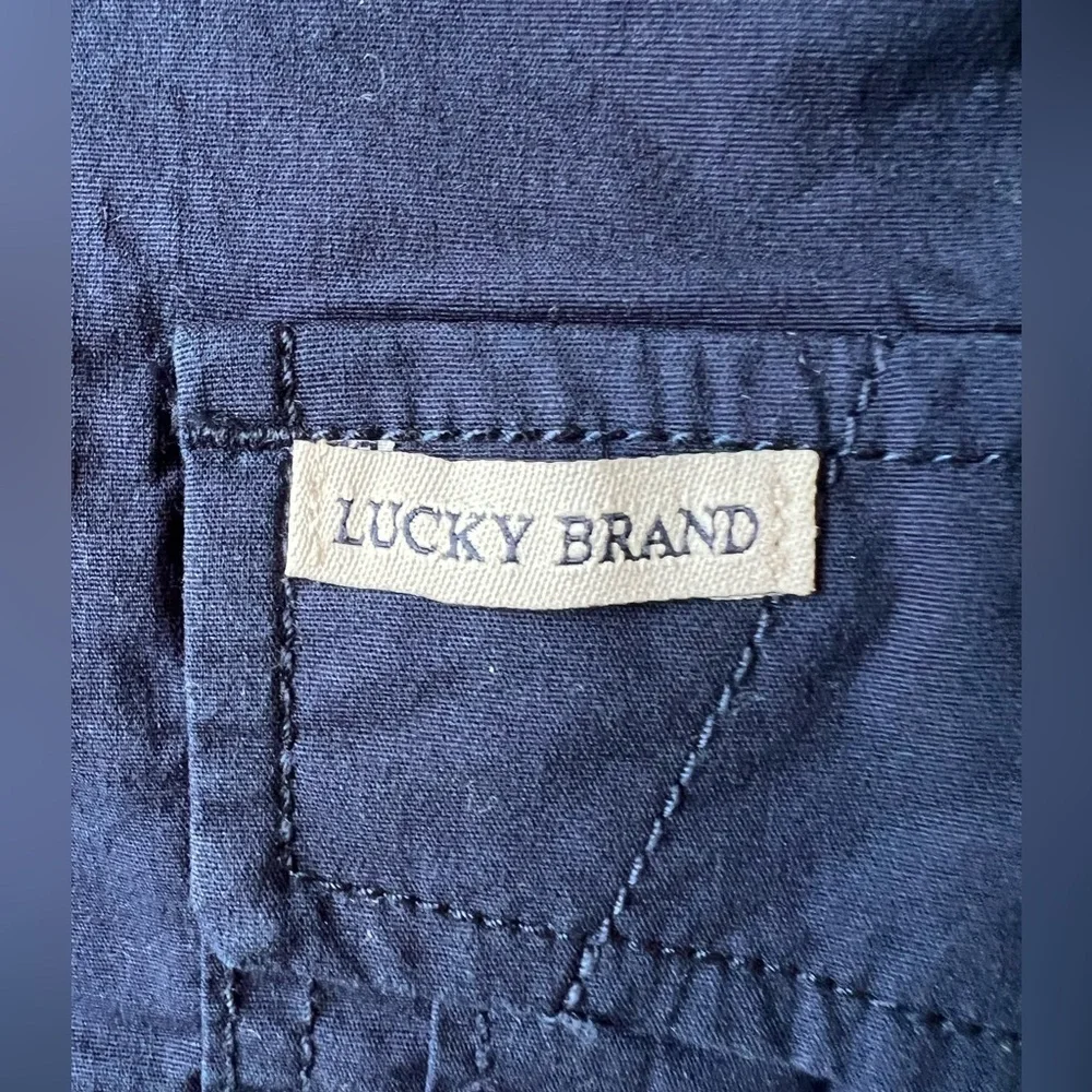 LUCKY BRAND boys' blue cargo shorts, size 10-12